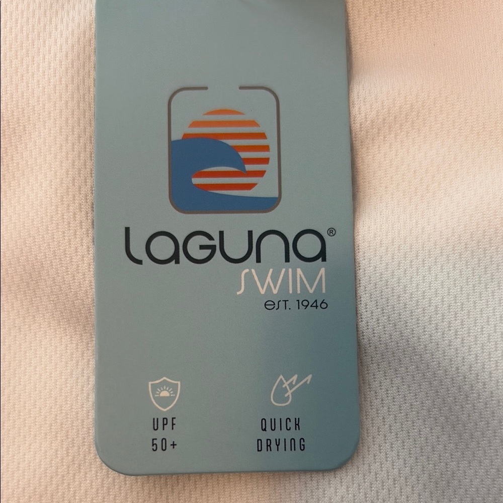 Laguna Beach Teen Swim Rashguard - White and Blue - Picture 2 of 10